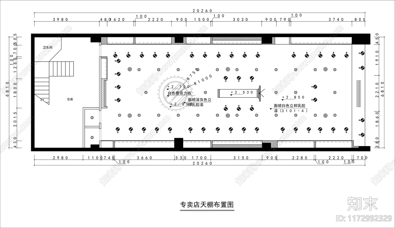 现代服装店cad施工图下载【ID:1172992329】