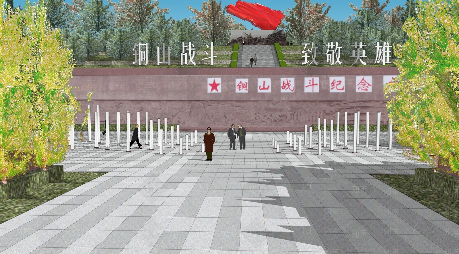 现代景观公园SU模型下载【ID:1172996571】