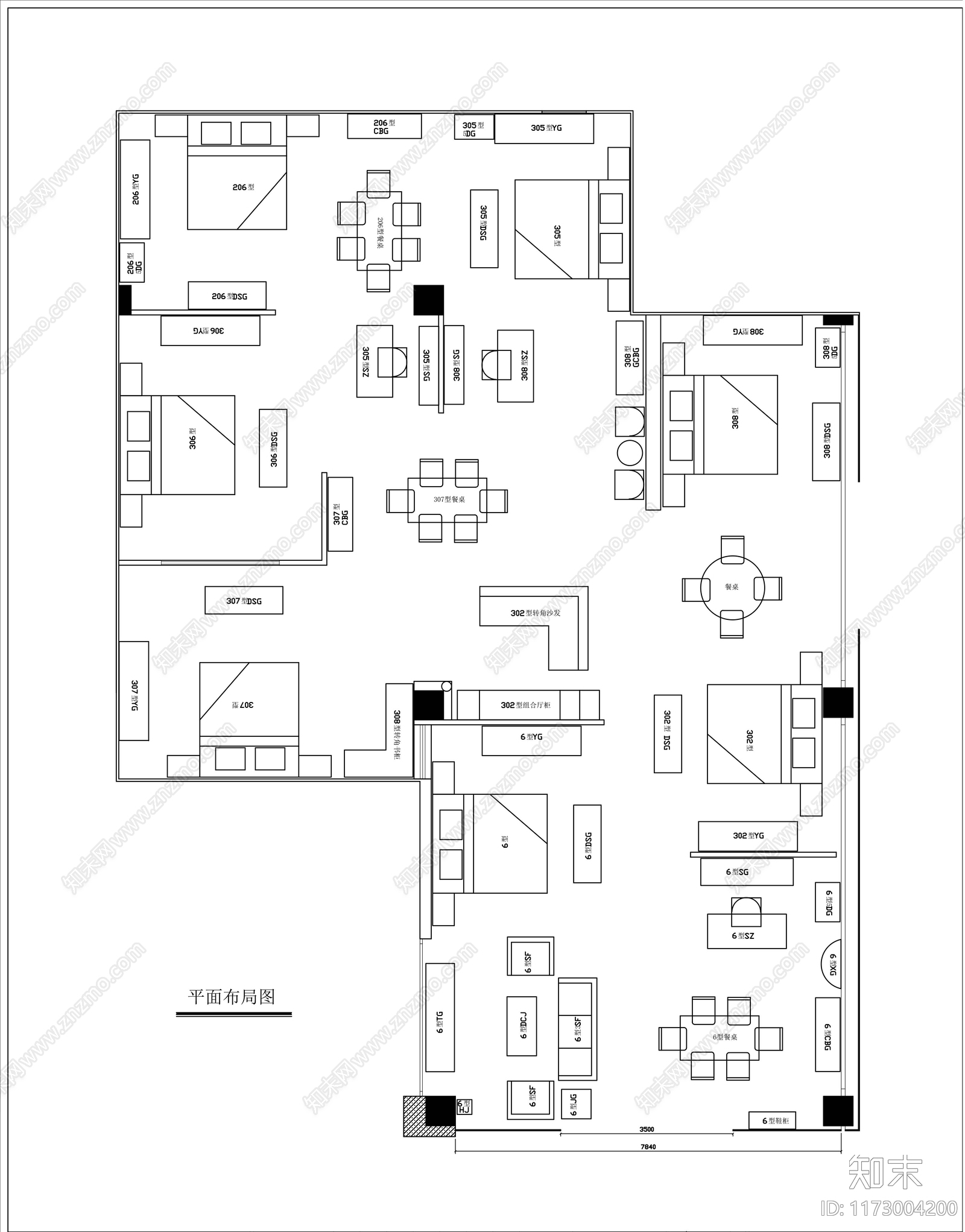 现代服装店cad施工图下载【ID:1173004200】