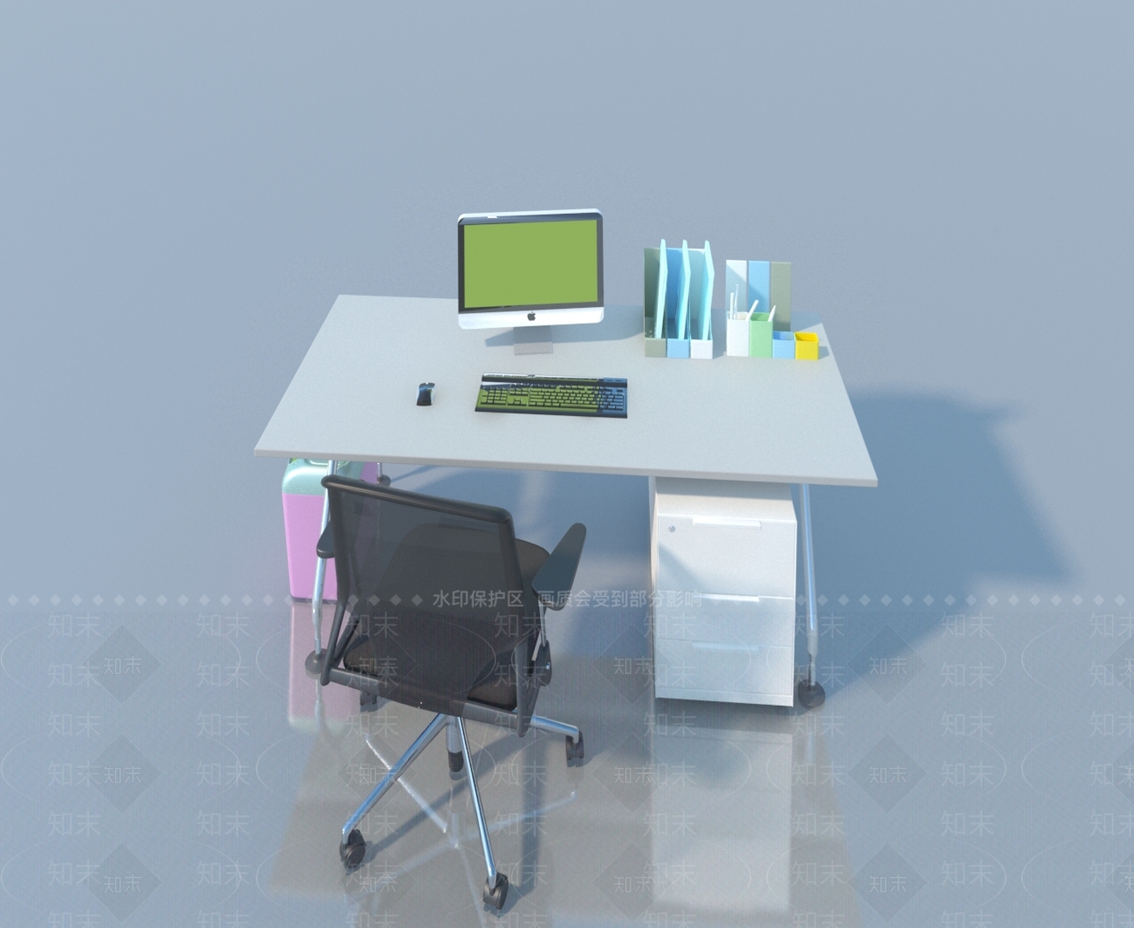 现代单人沙发3D模型下载【ID:1173010909】