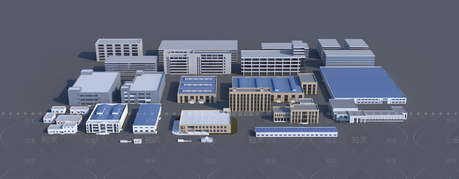 现代厂房3D模型下载【ID:1173013031】