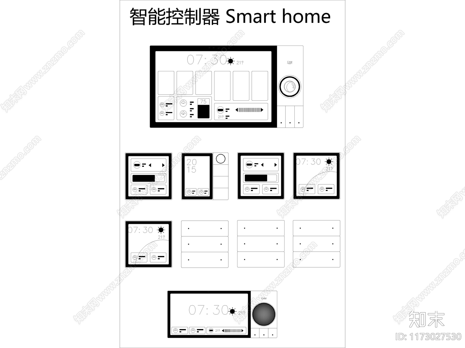 2024年最新款电源开关插座CAD动态图库施工图下载【ID:1173027530】