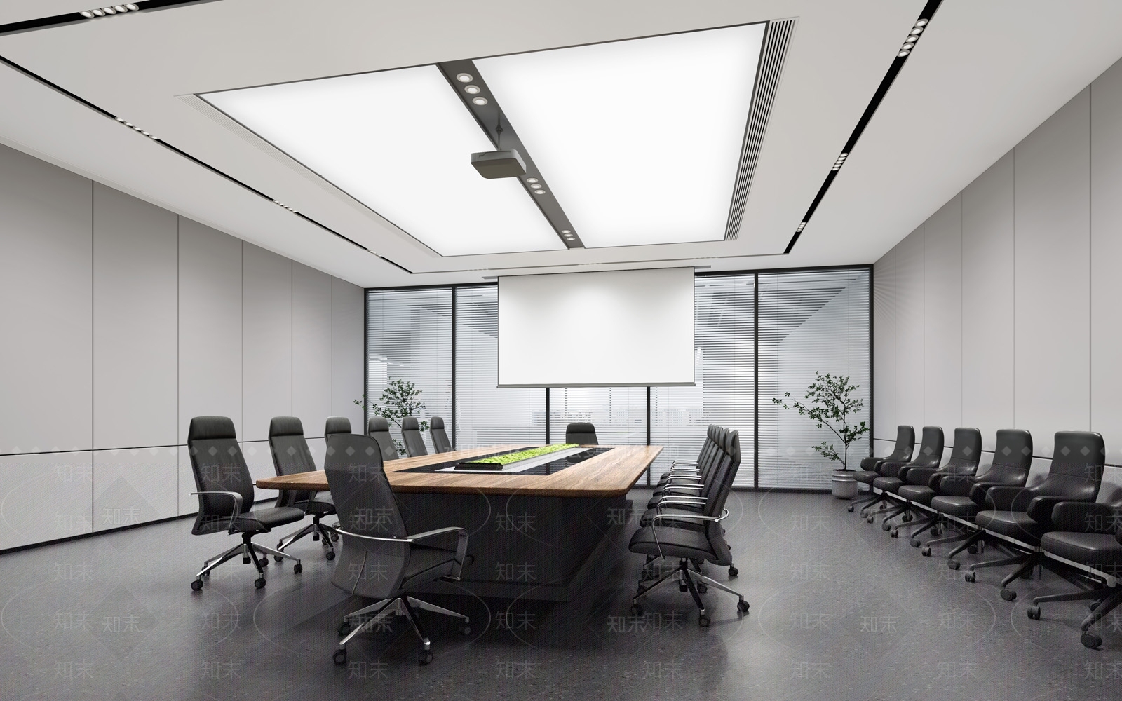 现代会议室3D模型下载【ID:1173034710】