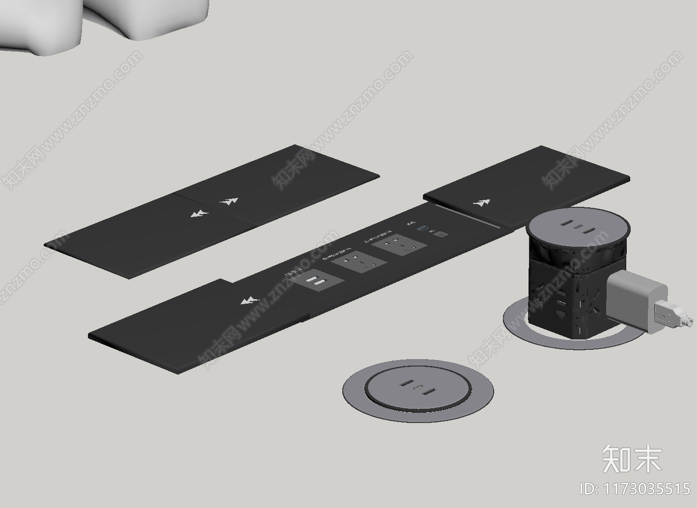 开关插座SU模型下载【ID:1173035515】