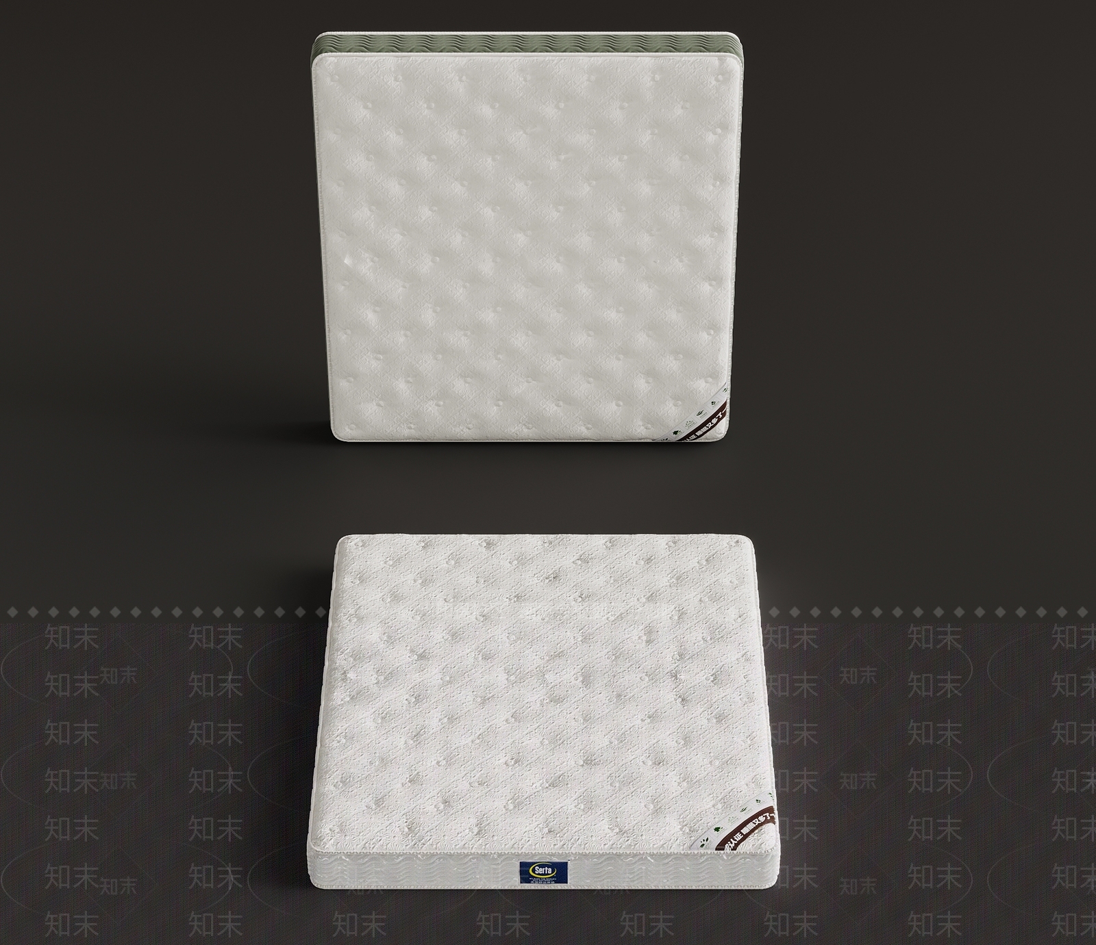 现代床品SU模型下载【ID:1173036547】