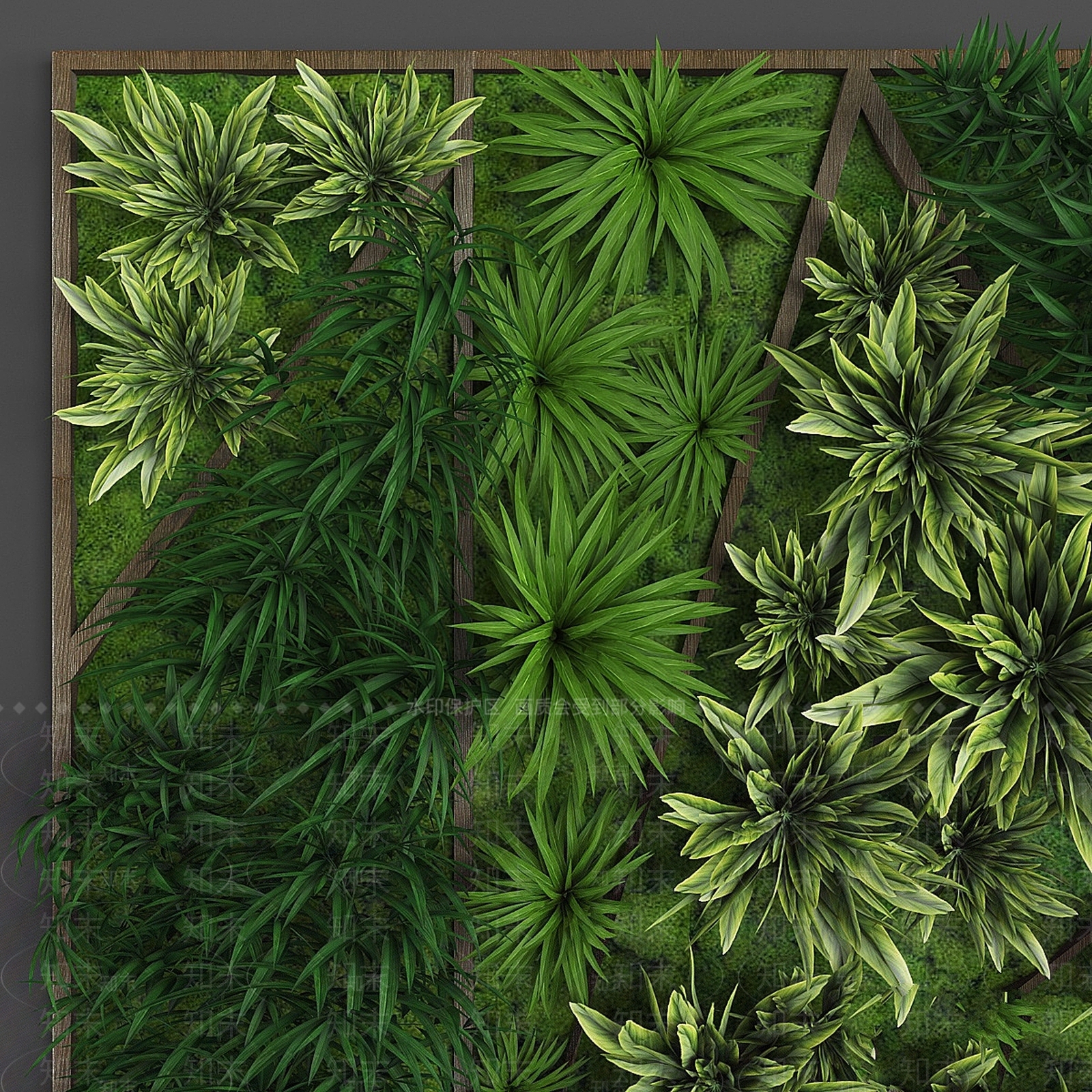 绿植墙3D模型下载【ID:1173037170】