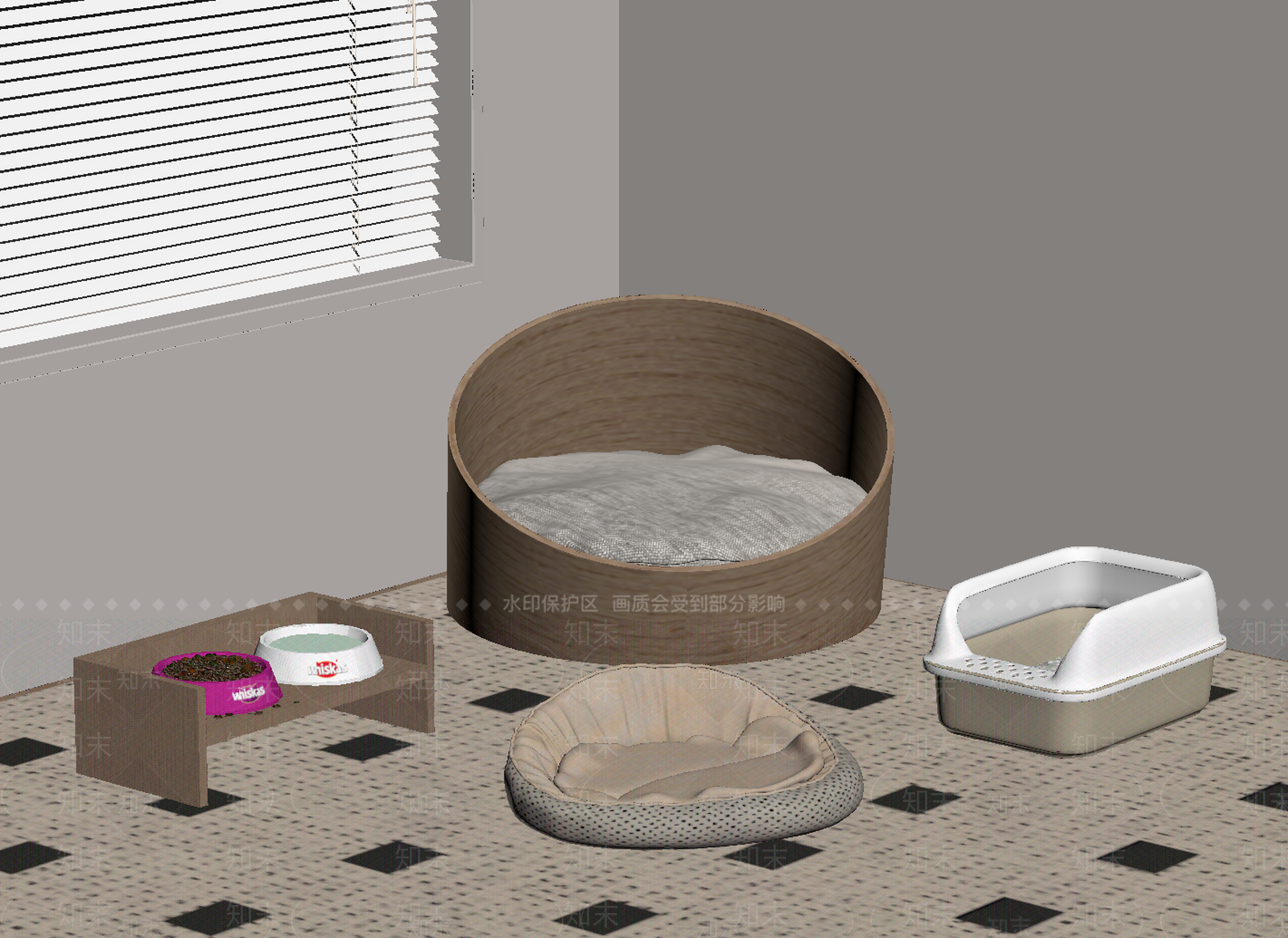 其他宠物用品SU模型下载【ID:1173039502】
