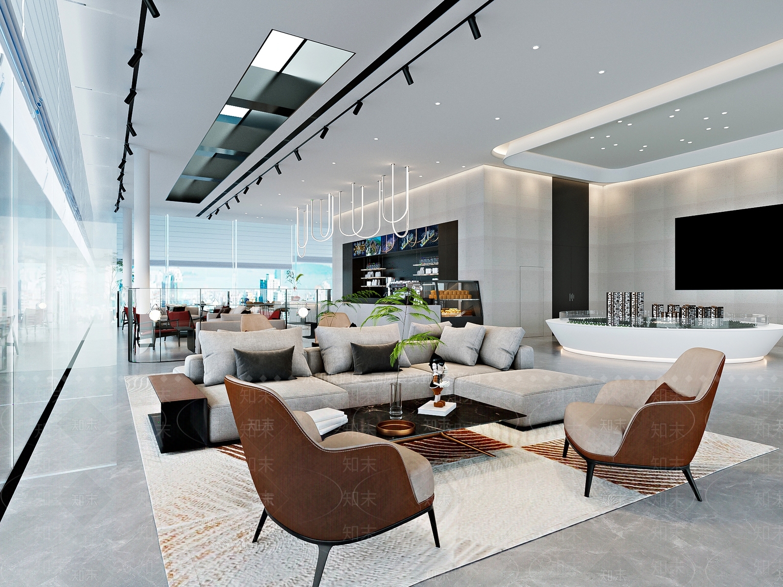 现代售楼处3d模型