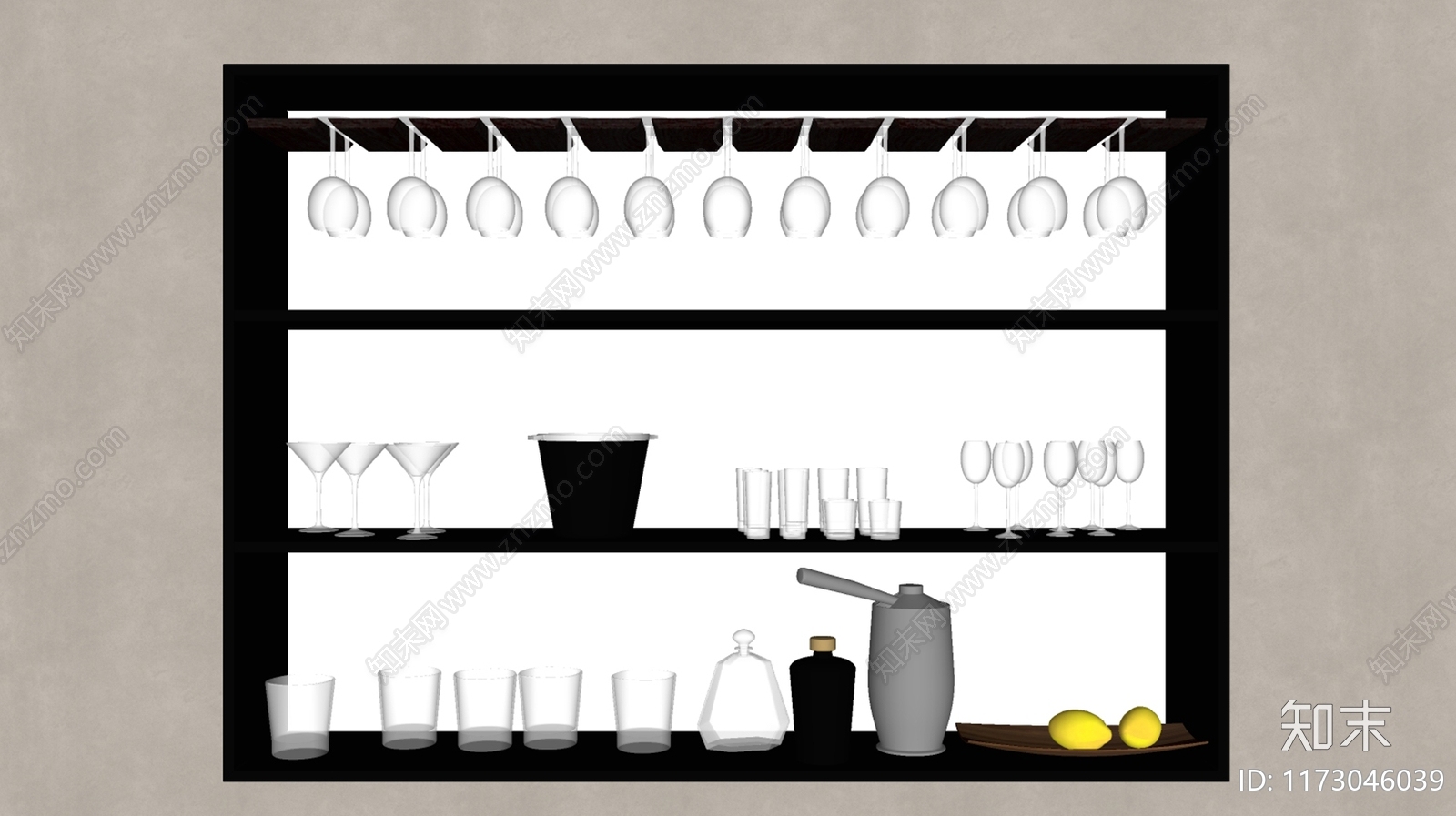 酒具SU模型下载【ID:1173046039】