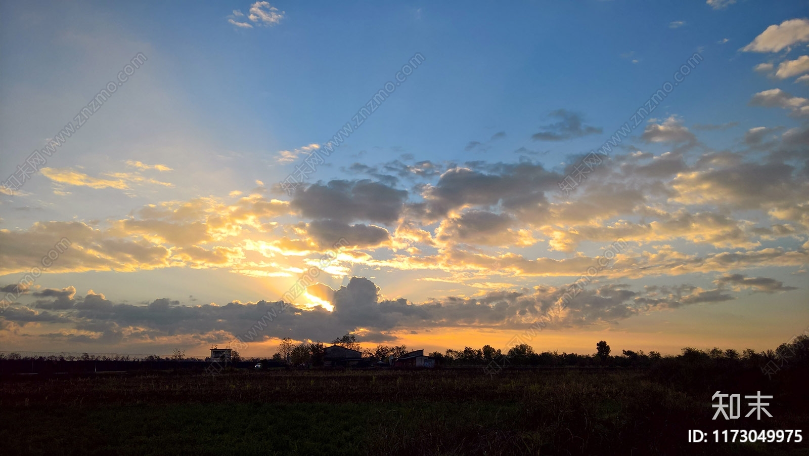 现代新中式天空外景贴图下载【ID:1173049975】