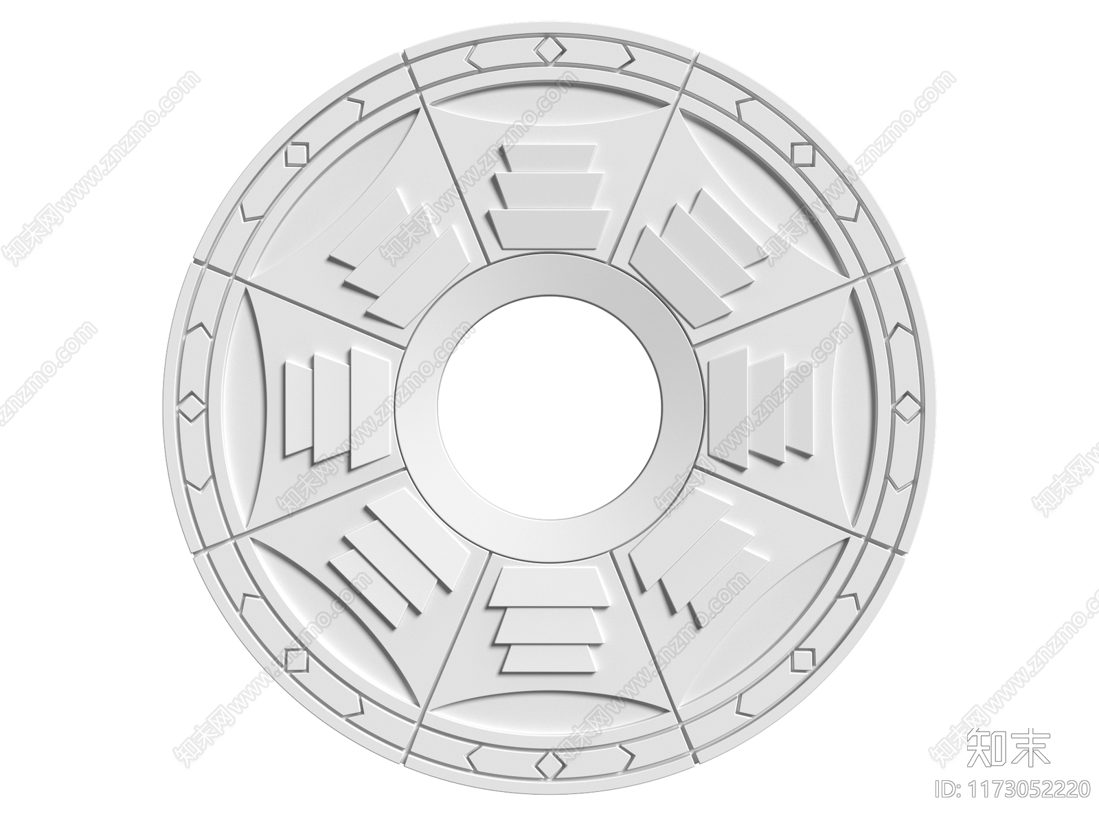 法式灯盘3D模型下载【ID:1173052220】