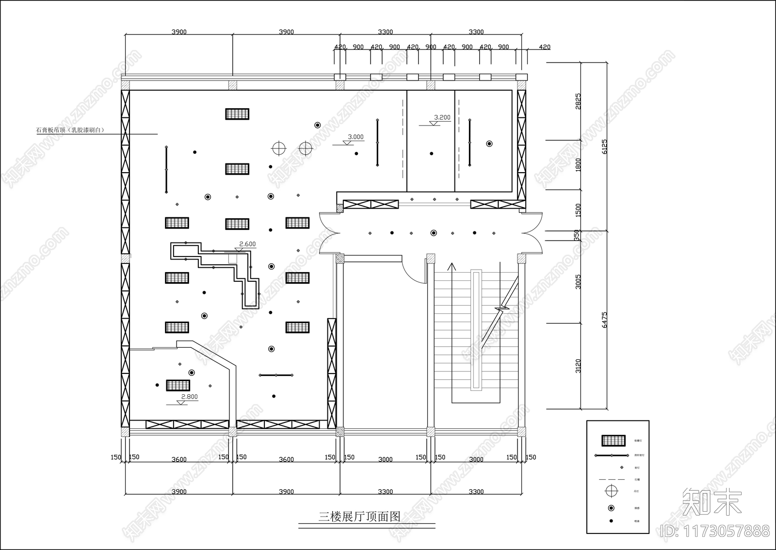 新中式展厅施工图下载【ID:1173057888】