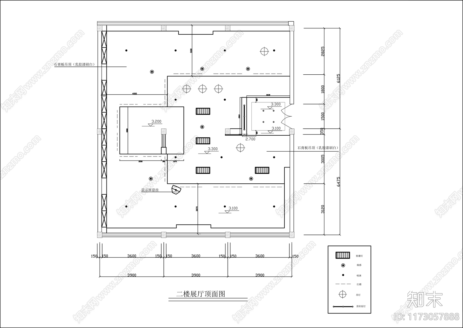 新中式展厅施工图下载【ID:1173057888】