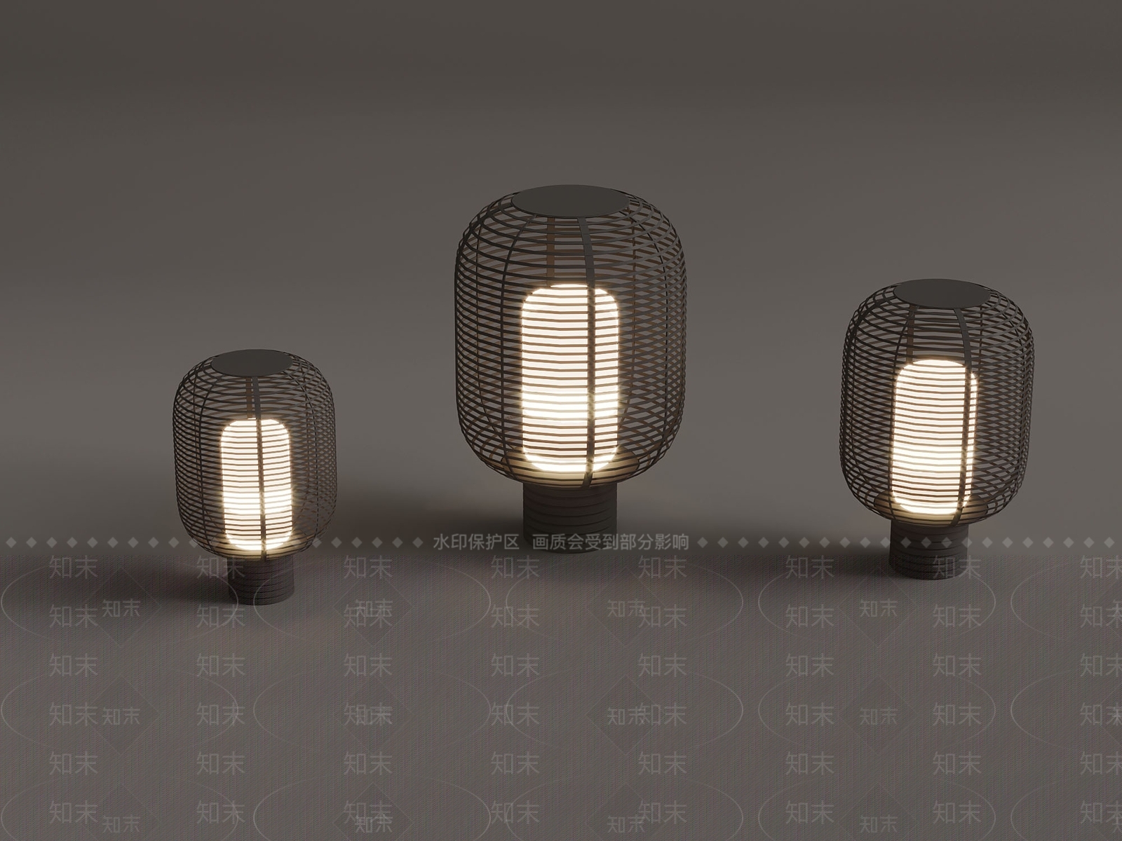 现代其他户外灯3D模型下载【ID:1173066520】