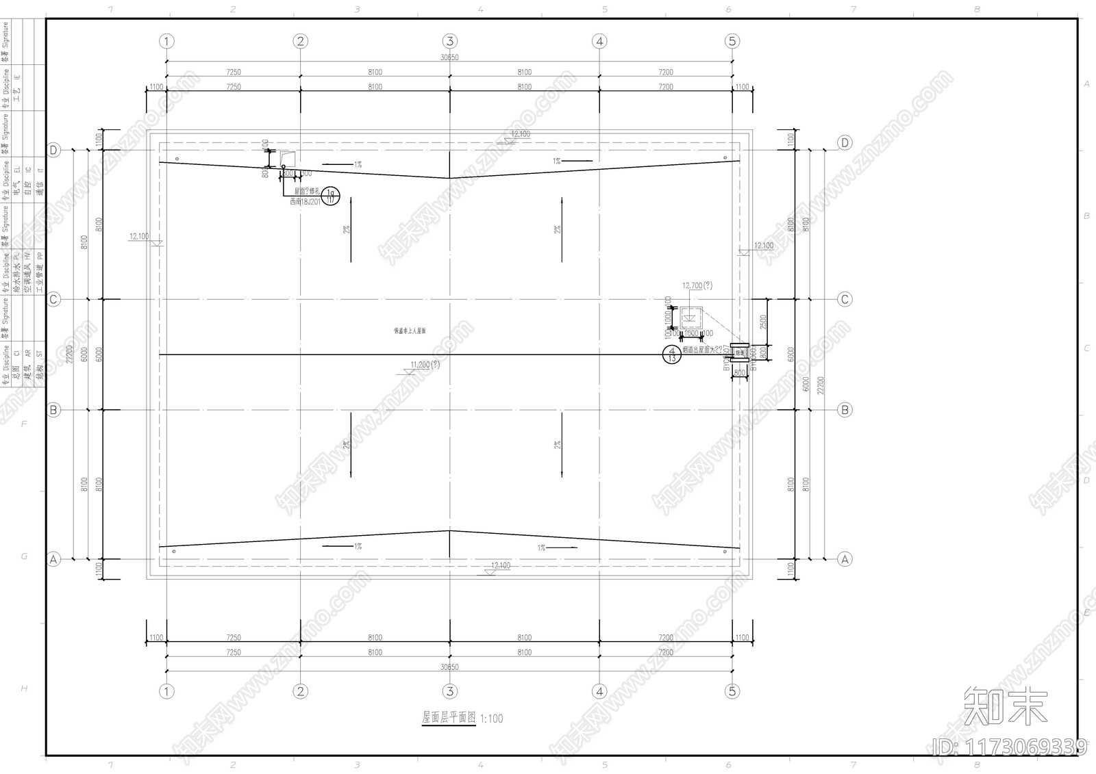 中式学校建筑cad施工图下载【ID:1173069339】