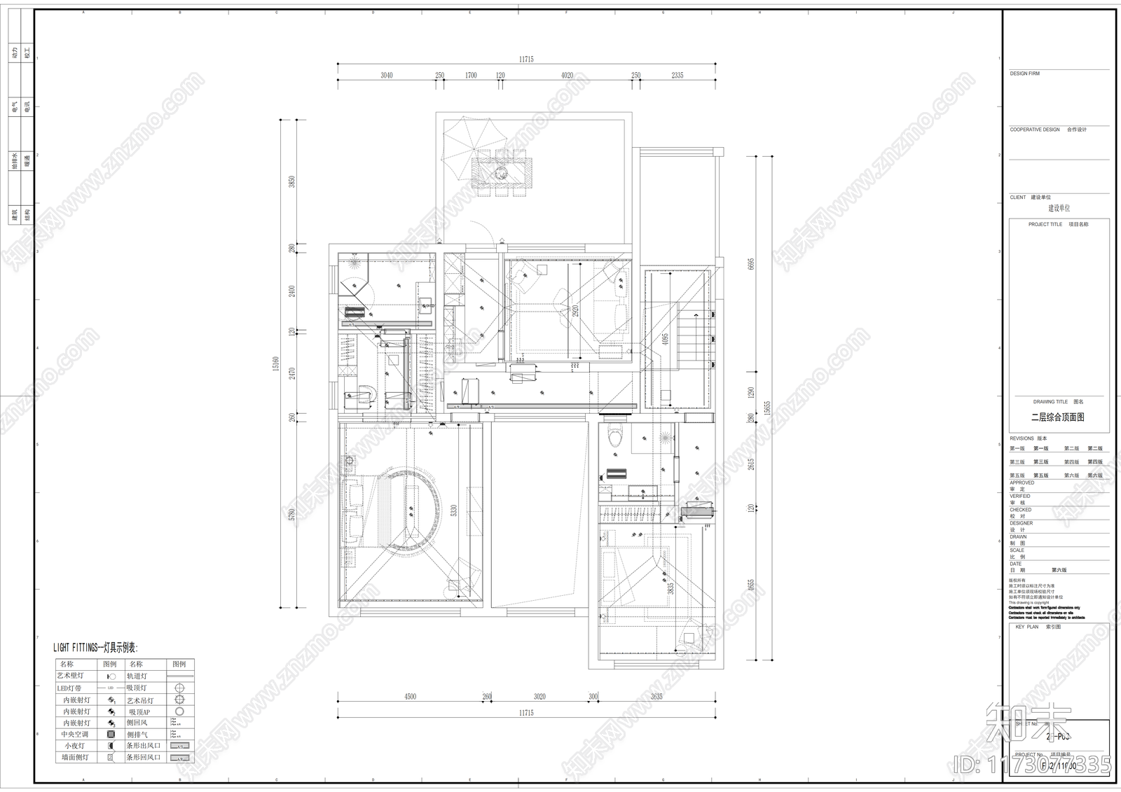 别墅cad施工图下载【ID:1173077335】