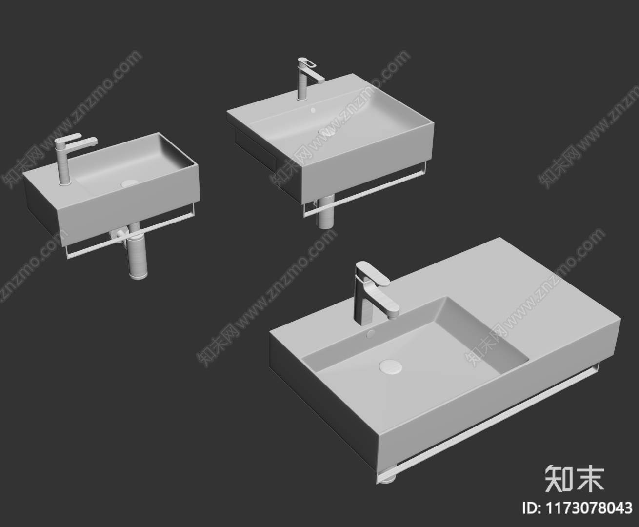 洗手台SU模型下载【ID:1173078043】
