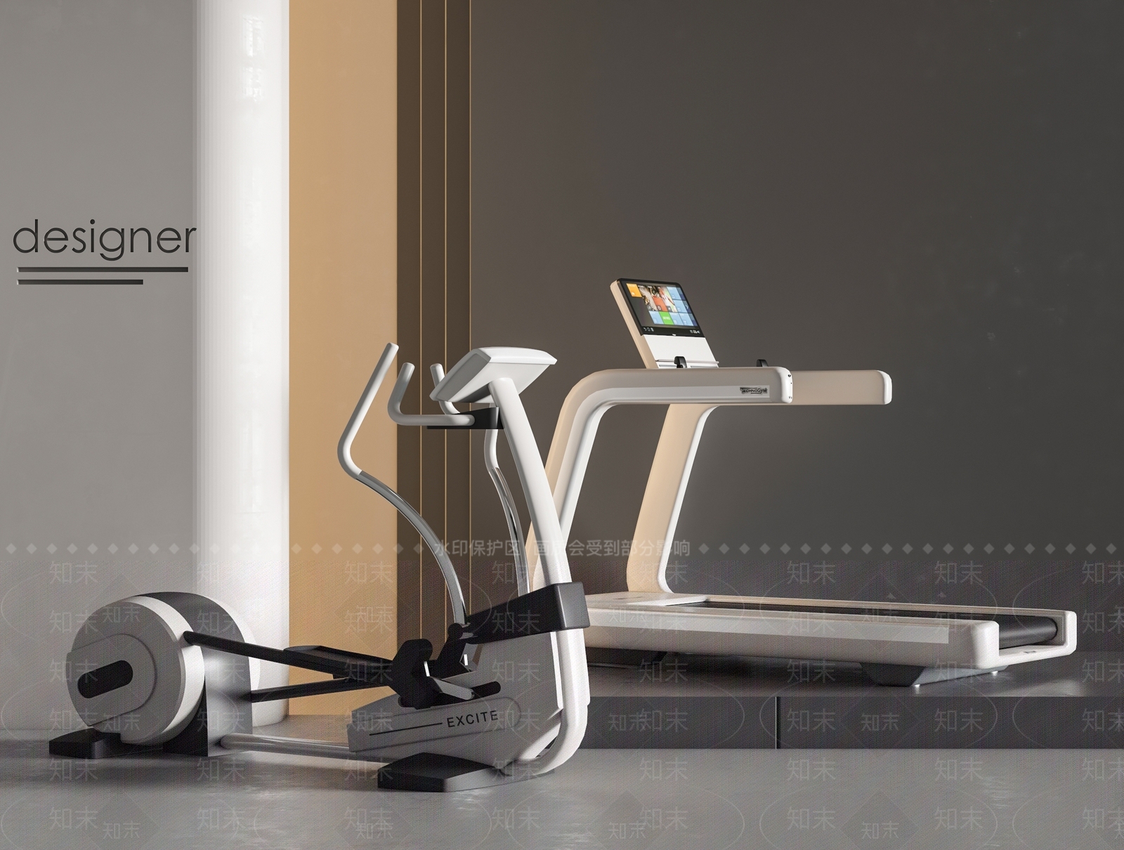 跑步机SU模型下载【ID:1173082646】