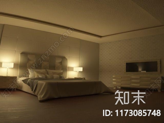 家居卧室3D模型下载【ID:1173085748】