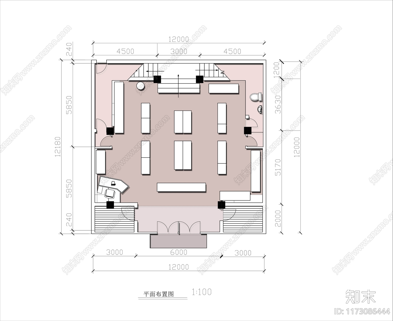 现代文创店施工图下载【ID:1173086444】