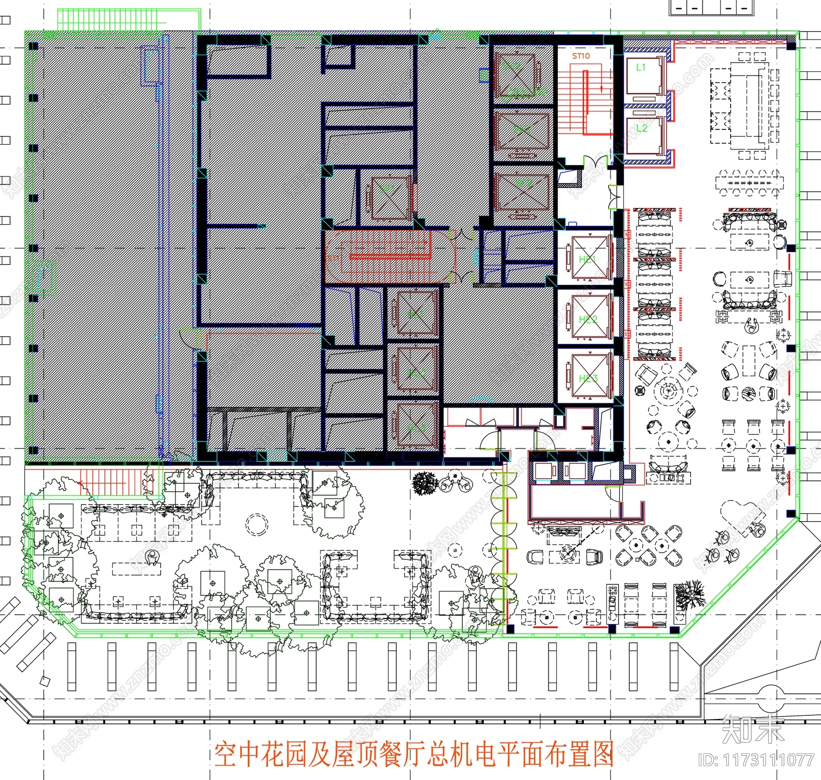 现代工装图库cad施工图下载【ID:1173111077】