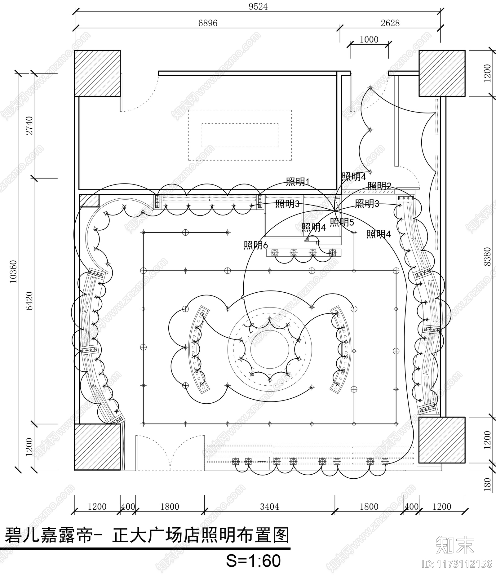 现代服装店cad施工图下载【ID:1173112156】