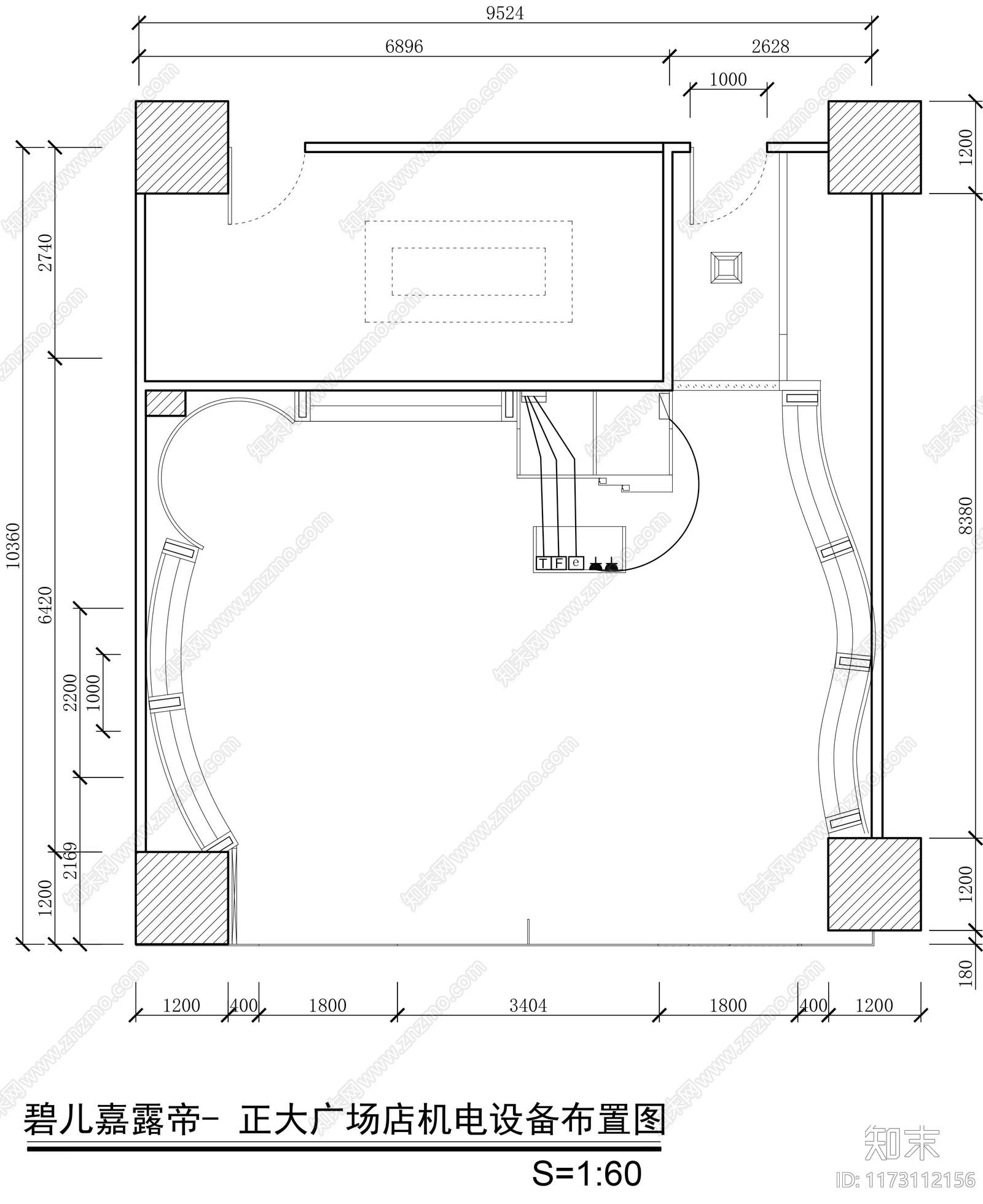 现代服装店cad施工图下载【ID:1173112156】