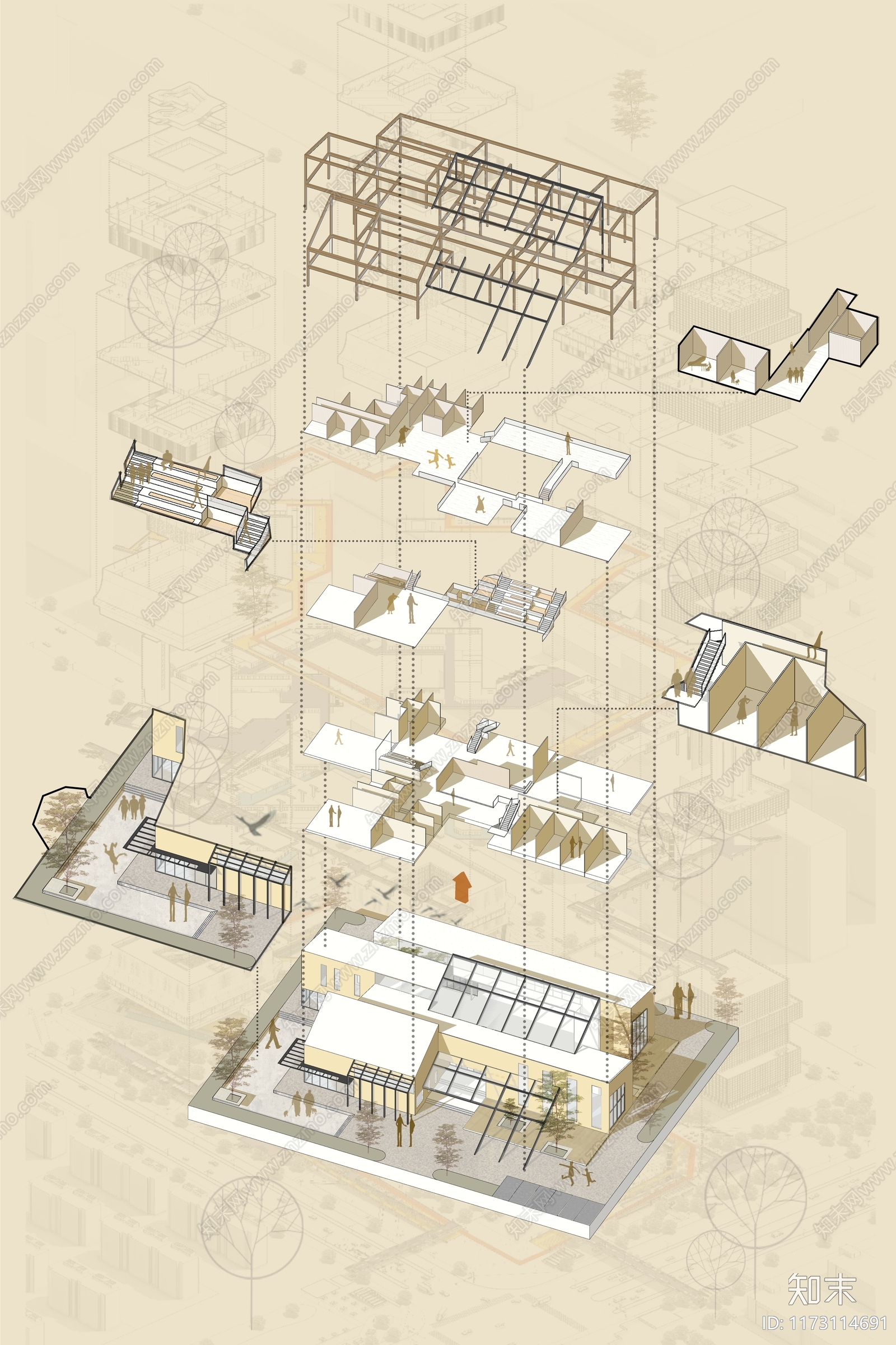 中式剖面图下载【ID:1173114691】undefined