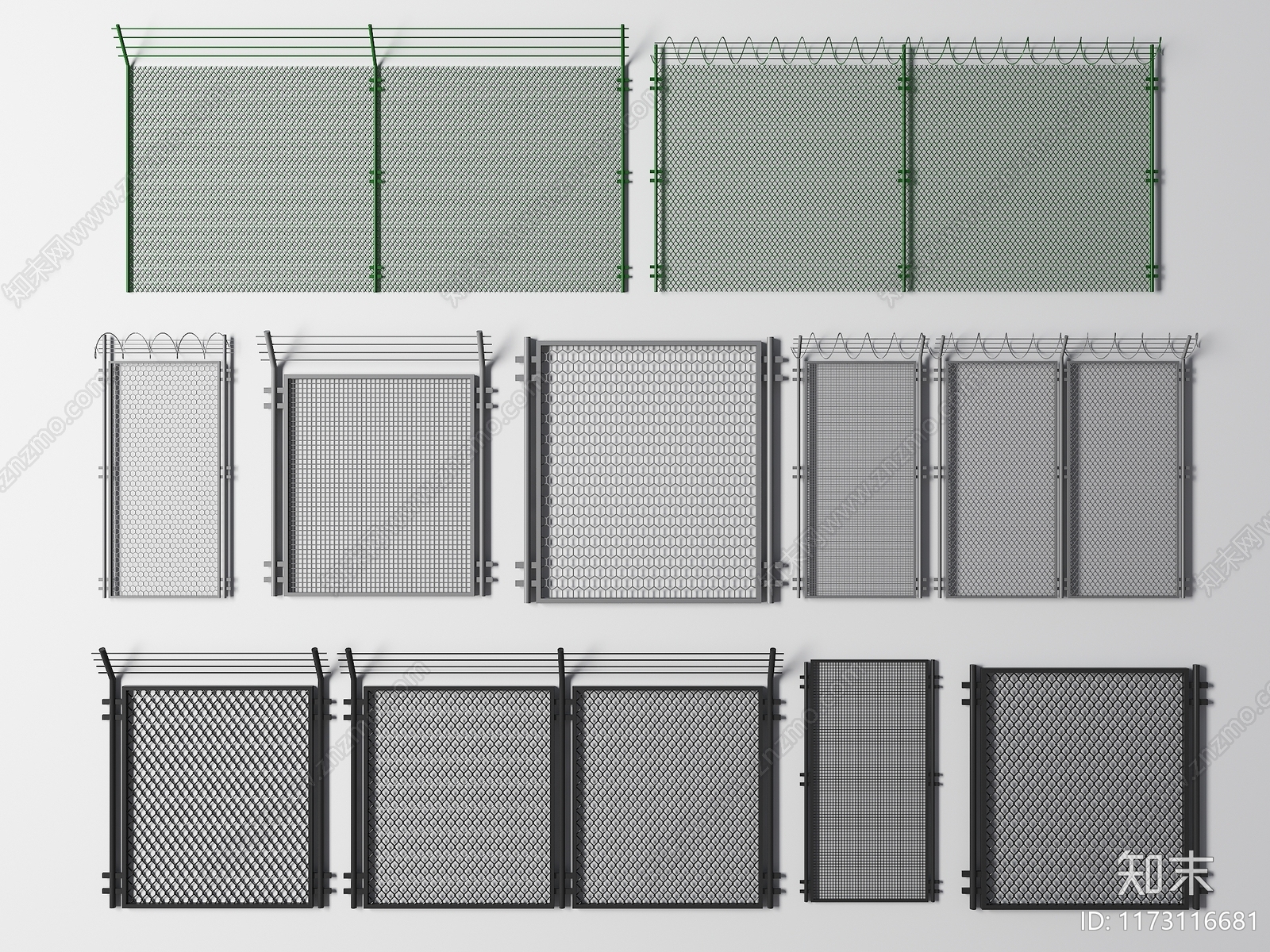 现代工业围墙SU模型下载【ID:1173116681】