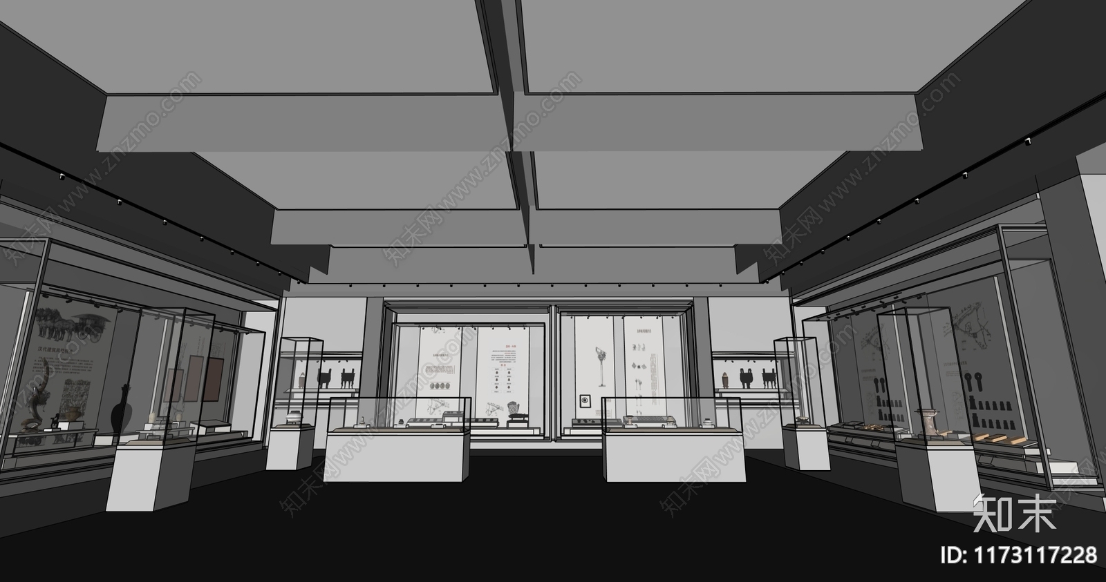 现代博物馆SU模型下载【ID:1173117228】