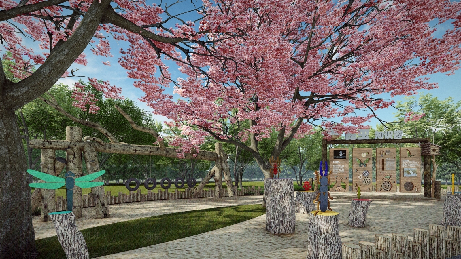 现代景观公园SU模型下载【ID:1173119028】