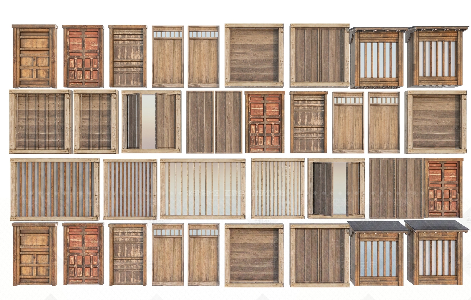 日式其他门3D模型下载【ID:1173138022】