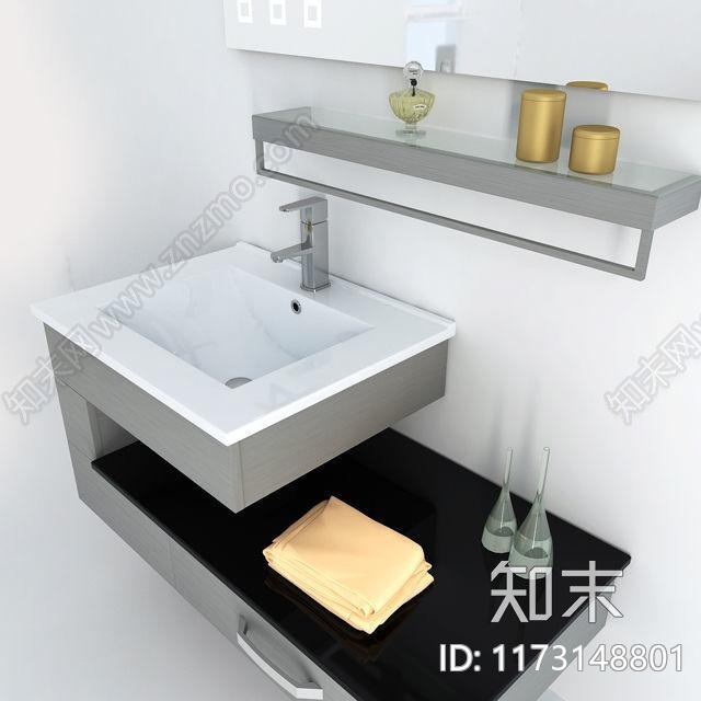 浴室柜3D模型下载【ID:1173148801】