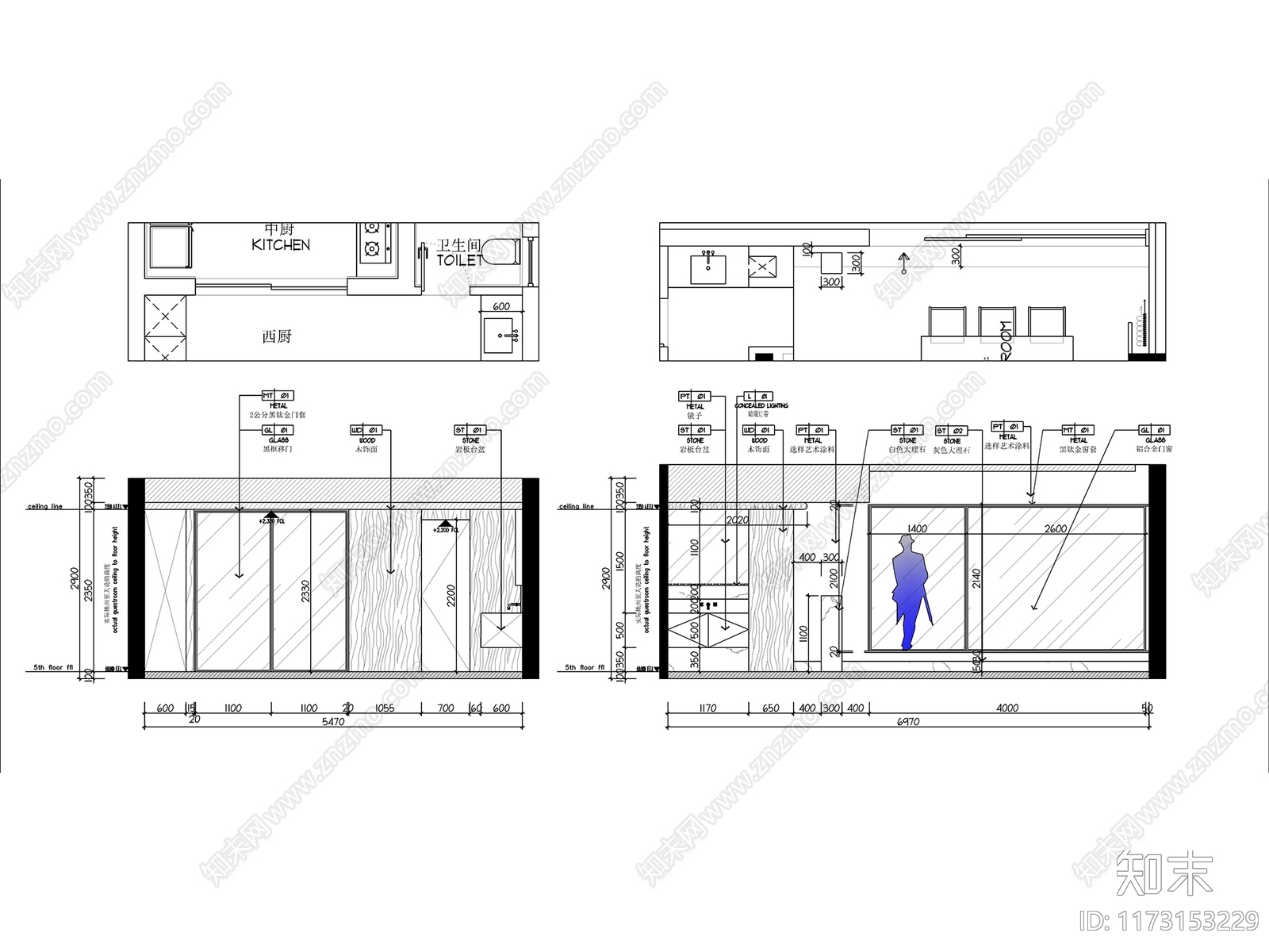 平层cad施工图下载【ID:1173153229】