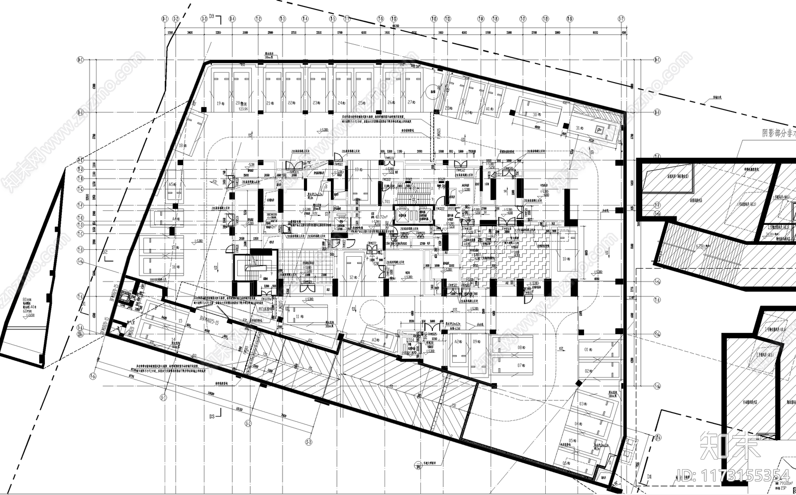 现代其他建筑cad施工图下载【ID:1173155354】