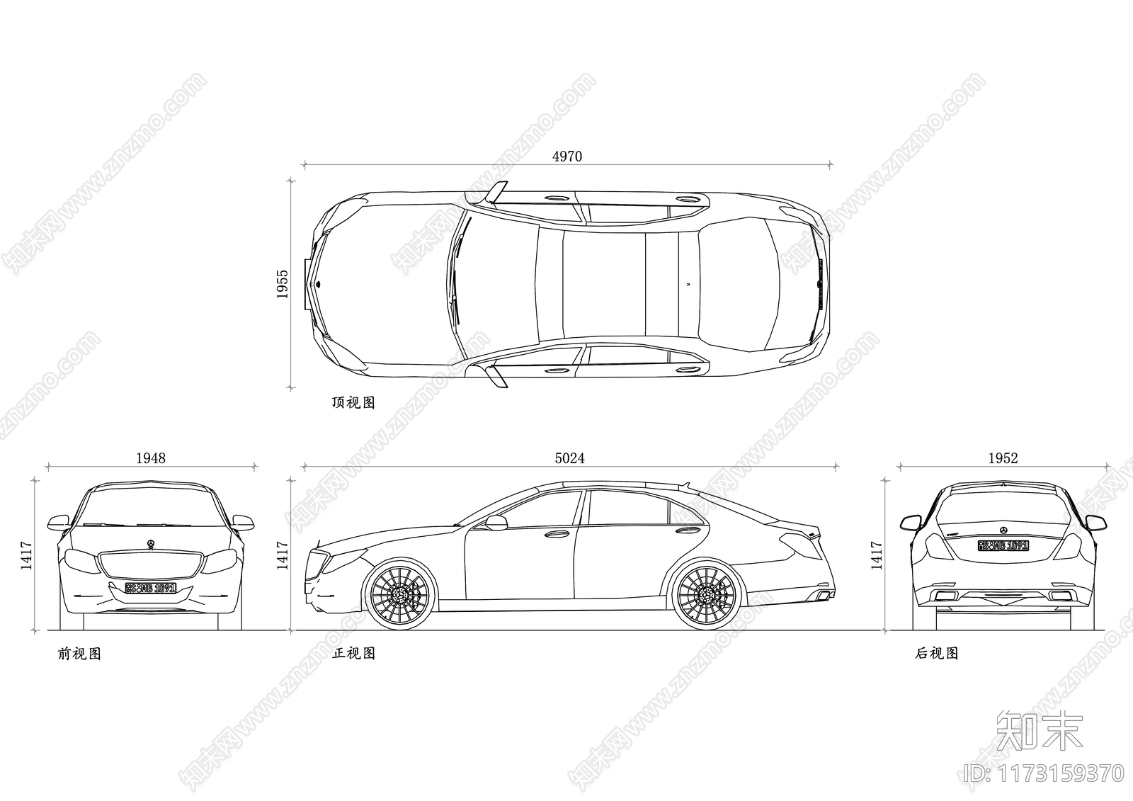现代交通工具图库施工图下载【ID:1173159370】