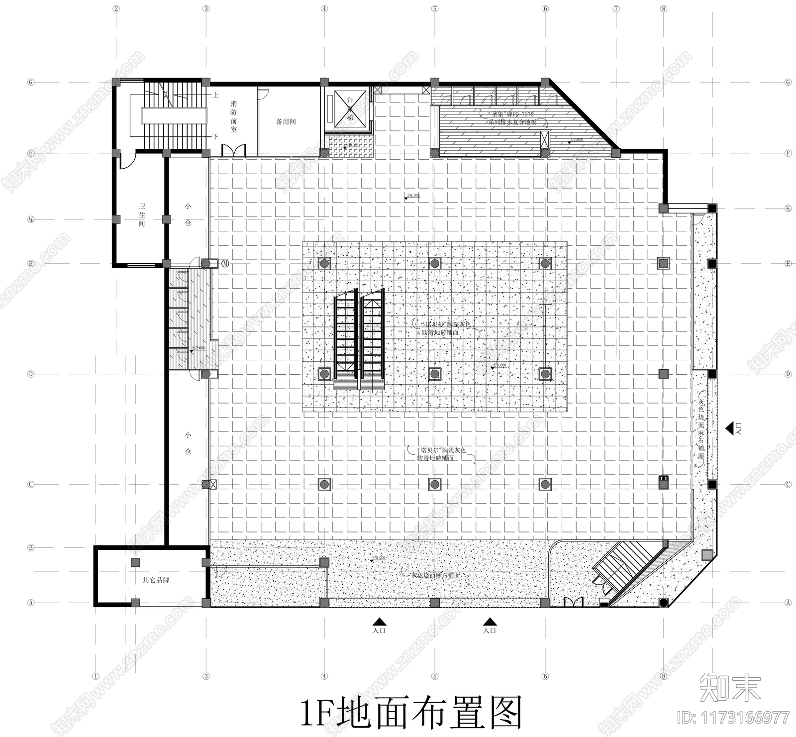 现代服装店cad施工图下载【ID:1173166977】