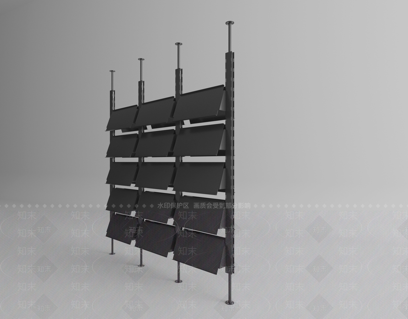 现代屏风3D模型下载【ID:1173169925】