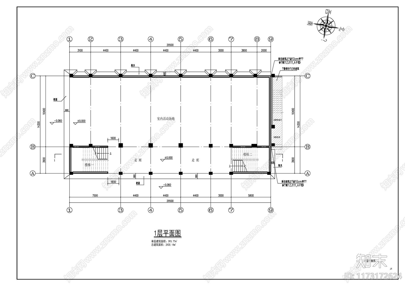 现代学校建筑cad施工图下载【ID:1173172624】