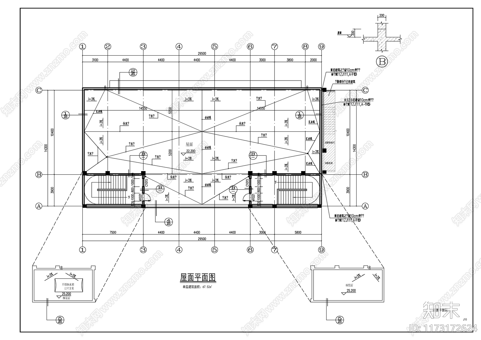 现代学校建筑cad施工图下载【ID:1173172624】