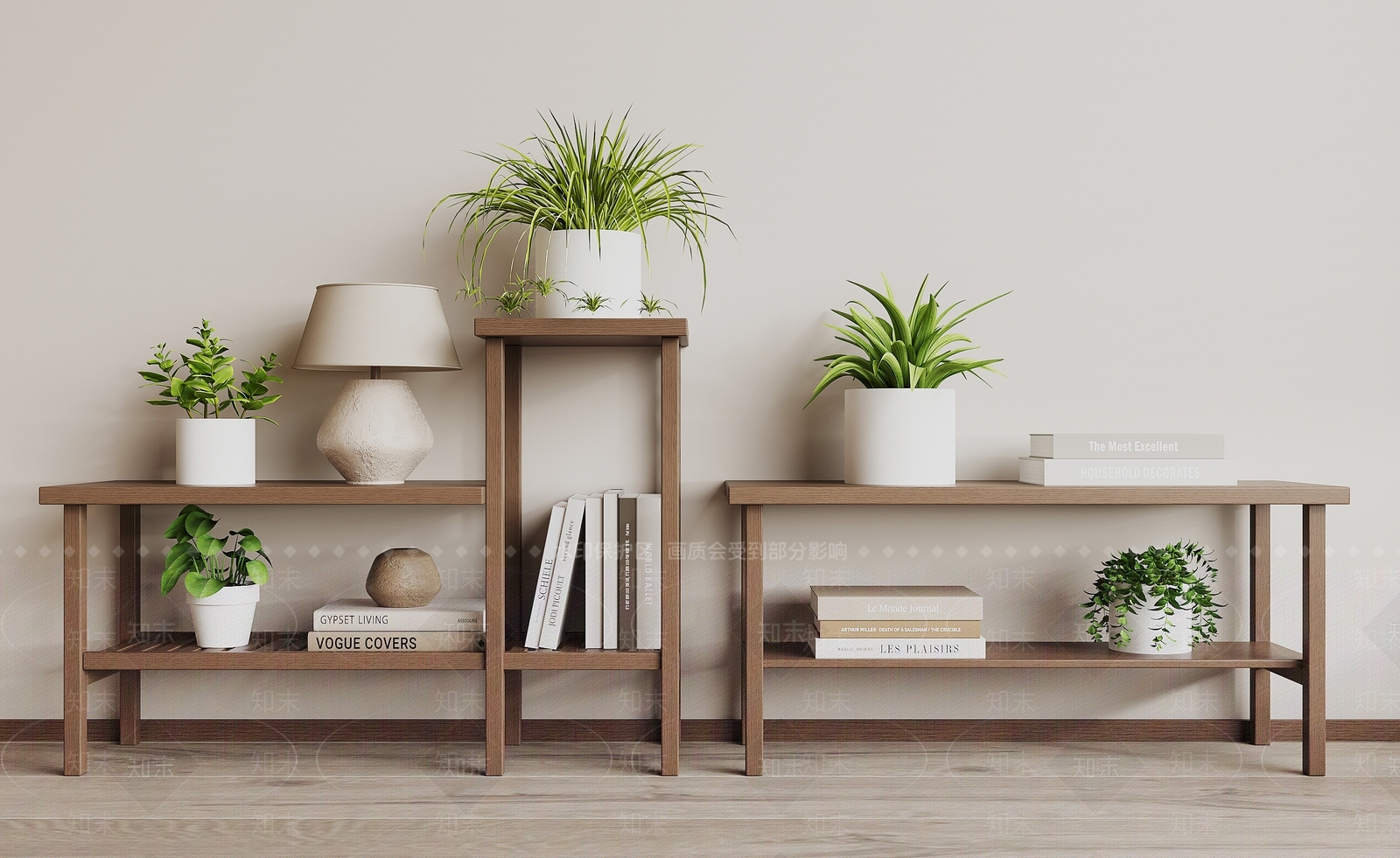 现代置物架3D模型下载【ID:1173175228】