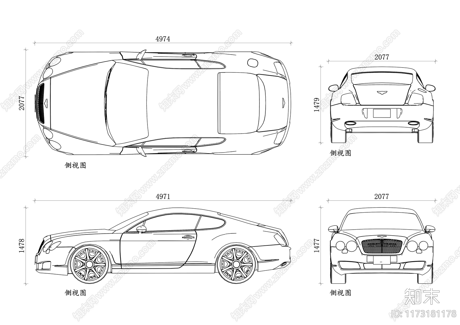 现代交通工具图库施工图下载【ID:1173181178】