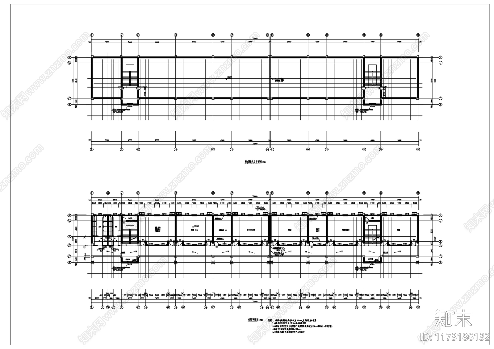 现代学校建筑cad施工图下载【ID:1173186132】