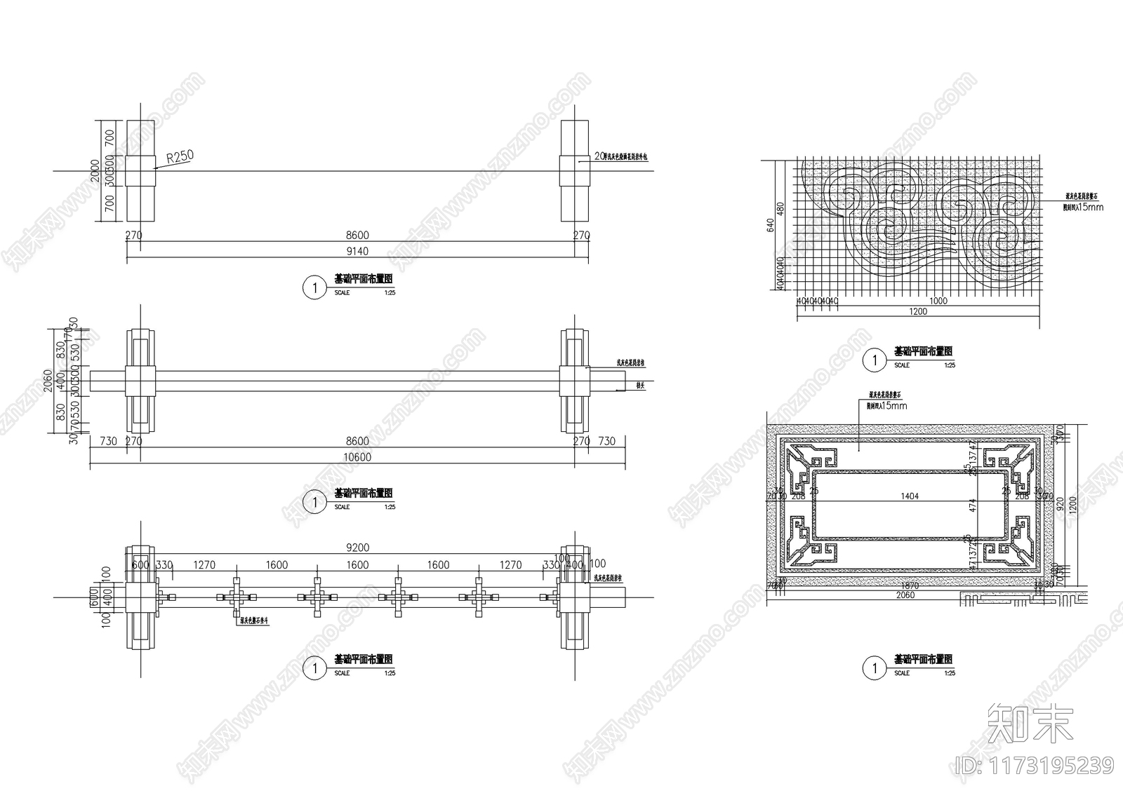 新中式中式古建cad施工图下载【ID:1173195239】