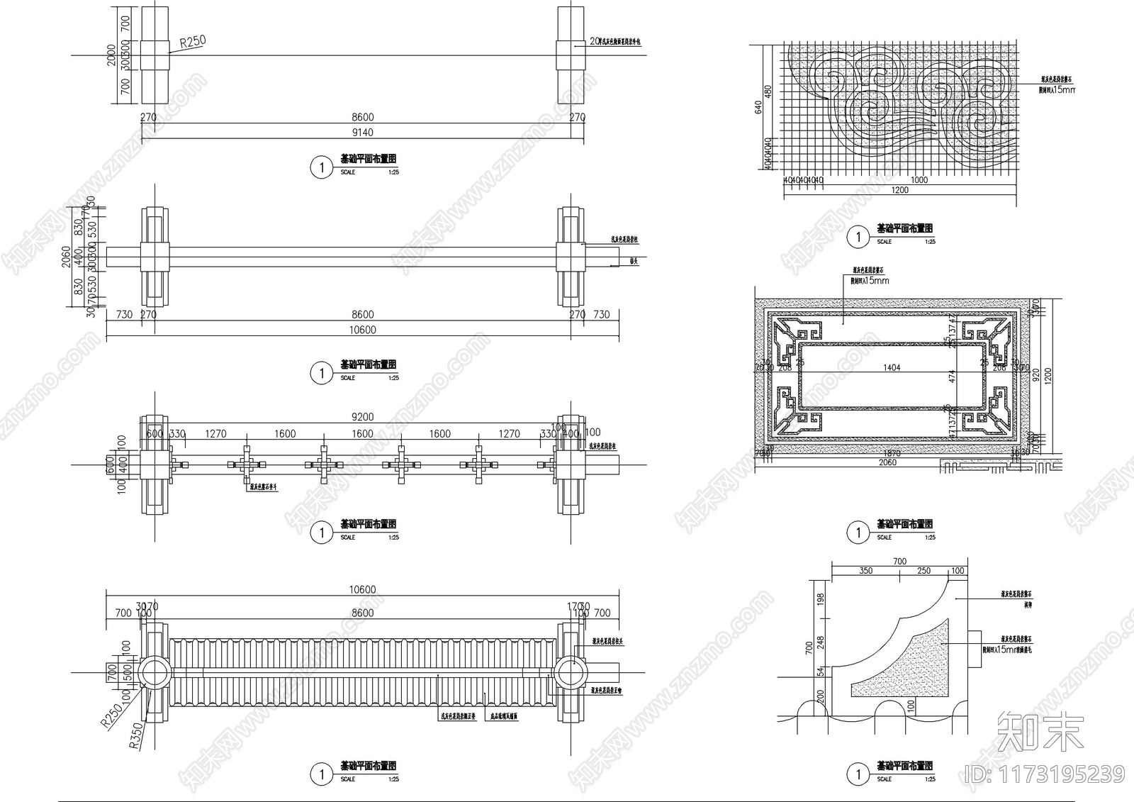 新中式中式古建cad施工图下载【ID:1173195239】