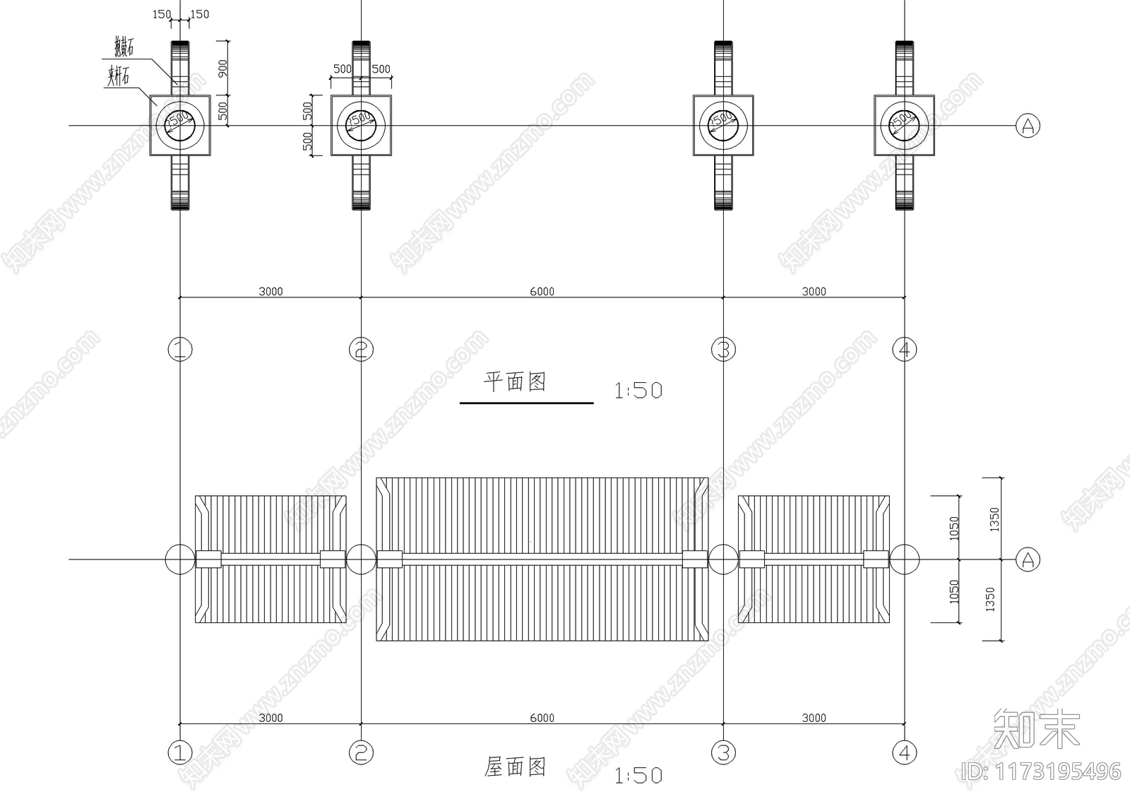 新中式中式古建cad施工图下载【ID:1173195496】