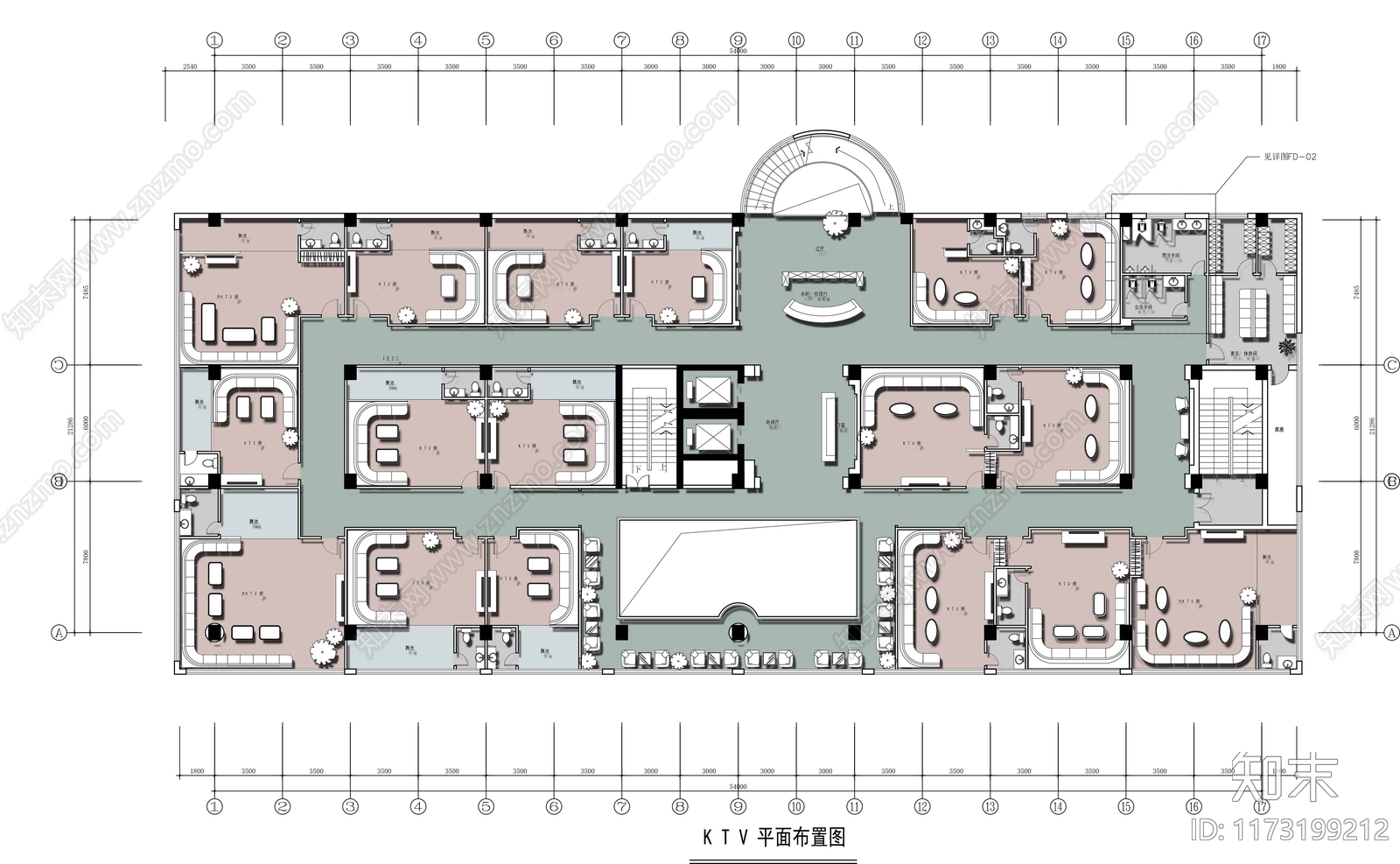 现代KTVcad施工图下载【ID:1173199212】