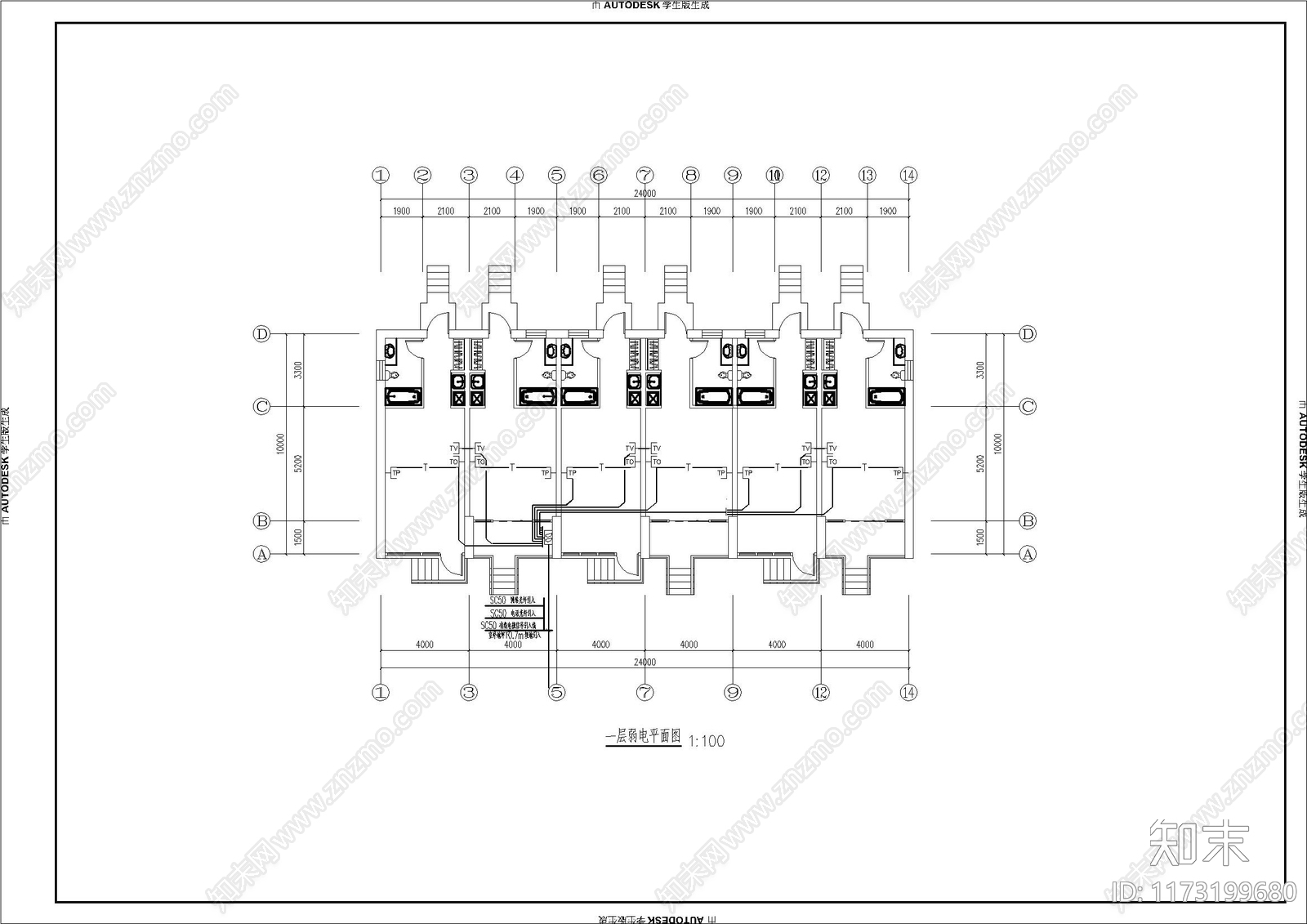 现代别墅建筑cad施工图下载【ID:1173199680】