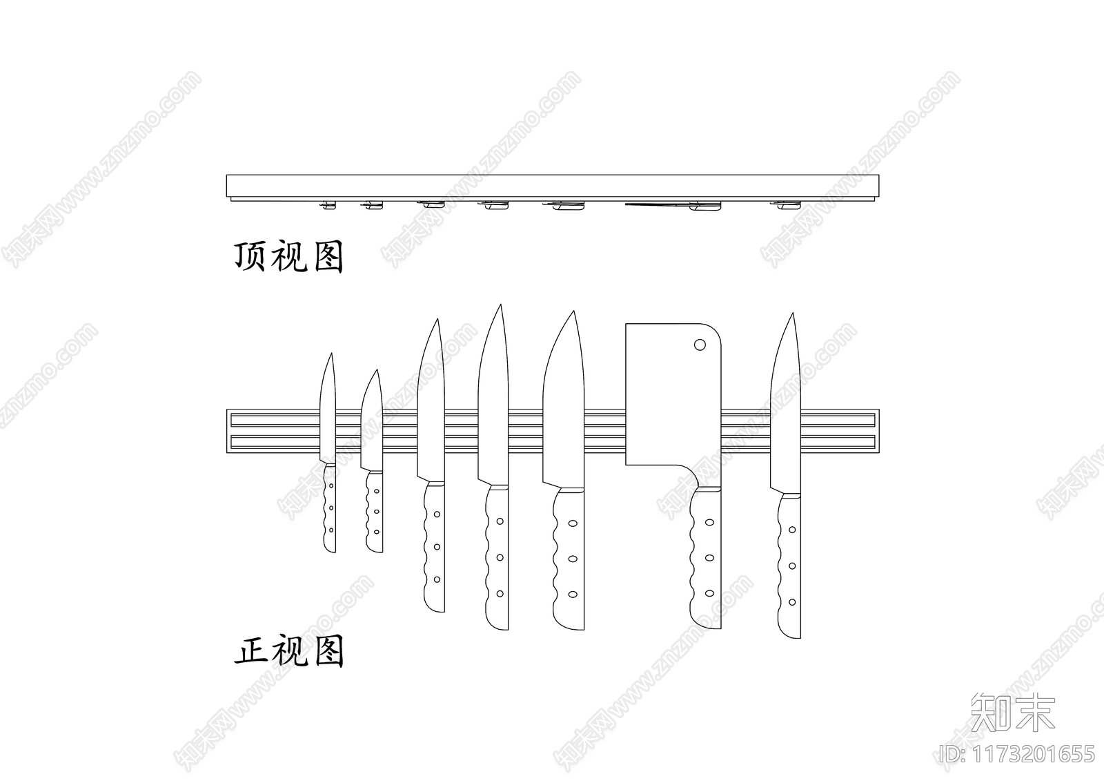 现代厨房设施cad施工图下载【ID:1173201655】