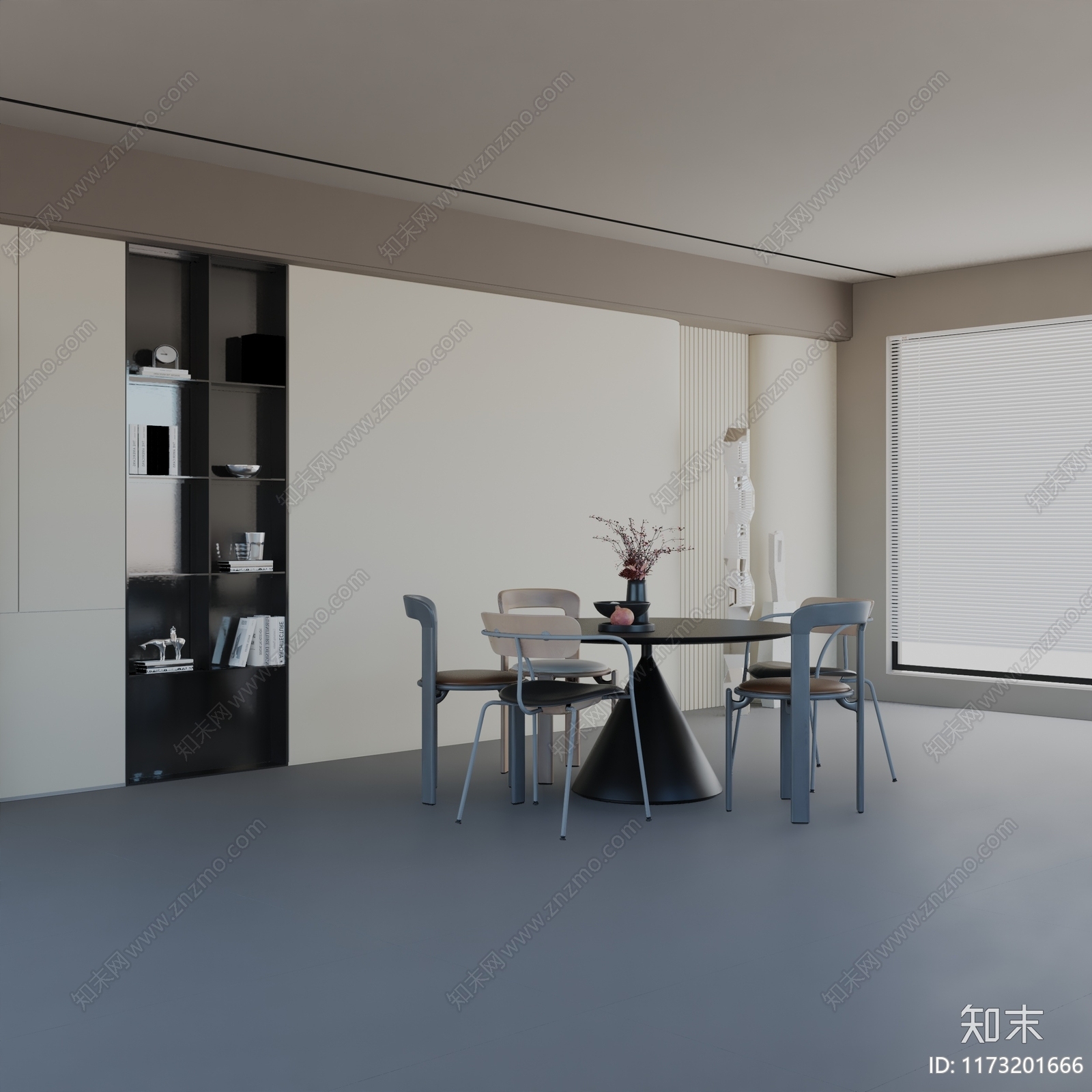 现代餐桌椅3D模型下载【ID:1173201666】